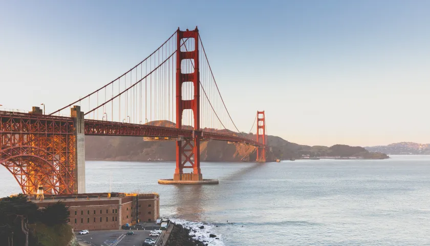 View of Bay Area, CA
