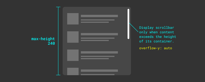 Scrollbar - Auto Overflow